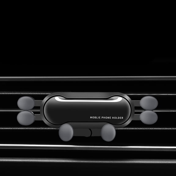 Soimiss Telescopic Black Car Phone Bracket with Easy Install Rotatable 360 Degree Air Outlet Mount