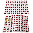 thumbnail image 3 of Diamonds Spades Hearts Poker White Table Runner Home Wedding Table Flag Mat Centerpieces Decoration Party Dining Long Tablecloth, 3 of 7