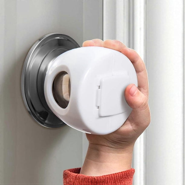 Juego De Perillas De Plástico Blancas Para Puertas De Garaje O Cobertizo - Mortaja, Fácil Instalación
