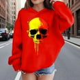thumbnail image 6 of SuTry Boys and Girls Hoodies Oversized Pattern Printing Casual Long Sleeve Ribbed Cuffs Sweatshirt Tops Fleece Comfy Fabric Blouses(Red#3,9 Years), 6 of 8