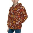 thumbnail image 2 of Rocae Autumn Warm Tone Maple Leaf for Zip Up Hoodies for Teen Sweatshirt with Hood-Small, 2 of 6