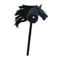 thumbnail image 1 of Caballo de peluche Baoblaze Juguete Palo Negro 70 cm x 20 cm, 1 of 8