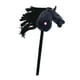 thumbnail image 1 of Caballo de juguete, cabeza de animal de peluche, accesorios de actuación, caballo de juguete de Halloween en un palo con poste para niños de 3 años o Negro, 1 of 8