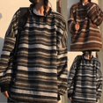 thumbnail image 2 of Women Sweater Stripe Vintage Style Slouchy Oversized Fall Sweater for Daily Wear, 2 of 4