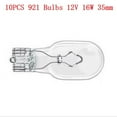 thumbnail image 3 of Ruibeauty 10Pcs 921 High Level Brake Light Bulb 955 Capless Wedge Car Bulbs 12v 16w 35mm, 3 of 4