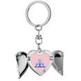 thumbnail image 1 of Llavero Unbranded Constelación de Balanza Alas de Ángel en Forma de Corazón, 1 of 3