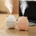 thumbnail image 2 of 200ml USB Mini Humidifier withLED Night Light, Ultra-Quiet Cool Mist, ABS+PC Material, Hidden Filter Core, 30-40ml/h Mist Output, Ideal for Bedroom Office Home, 5V Power, White/Pink Optional (Model, 2 of 6