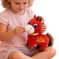 thumbnail image 2 of 2026 Year of The Horse Plush Toy, Auspicious Chinese Lunar New Year Zodiac Mascot Ornament, Lunar New Year Gift Blessing Souvenir (Smiling Horse), 2 of 10