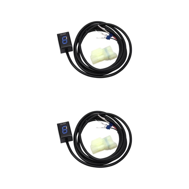 Baohd Indicateur de Vitesse pour Moto Affichage Bleu 2Ensemble