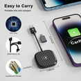 thumbnail image 3 of Maytalsory 2x Wireless Car-play Adapter Car-play Adapter Wired To Wireless For Car With Wired Car-play Durable, 3 of 6