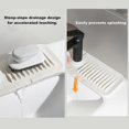 thumbnail image 4 of Faucet Protector and Drip Mat, Silicone Drain Mat for Kitchen Sink, 5 Tilt, 14*45cm, Off-White, 4 of 4