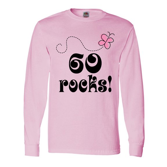 Inktastic 60th Birthday 60 Rocks Long Sleeve T-Shirt