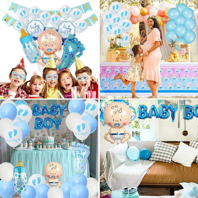 Yansion Girl Boy Baby Shower Decorations Baby Shower Party Balloons Baby Girl Balloon Banner Baby Shower Banners Baby Foil Balloon Gender Reveal Party