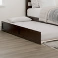 thumbnail image 2 of AFI Twin-XL Roll Out Wood Trundle Bed Frame with Wooden Slat Supports, Espresso, 2 of 7