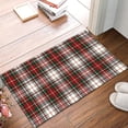 thumbnail image 6 of Red British Plaid Doormat Welcome Doormats Plaid Rugs Farmhouse Layered Door Mat Perfect for Front Door Porch Outdoor Rug, 6 of 7