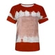 thumbnail image 5 of Blusas para las Mujeres Casual Impreso Cuello Redondo Manga Corta Camiseta Top, Tops Cortos para las Mujeres Primavera Verano, 5 of 5