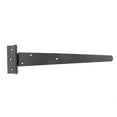 thumbnail image 4 of Renovators Supply Black T Strap Shed Door Hinge 13 in. Rustic Flush Mount Cast Iron Barn Door Shed Hinge w/Hardware Pack of 2, 4 of 8