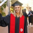 thumbnail image 5 of Tunisia Flag Graduation Stole Graduate Shawl Sash Scraf Gift For Abroad Student International Study (Square), 5 of 6