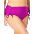 thumbnail image 2 of No Boundaries Juniors Plus Ruched High Waist Swim Bottoms, 2 of 4