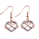 thumbnail image 1 of Aretes para Mujer de Acero Inoxidable LuckyLy, Corazón Infinito con Zirconia Cúbica, Modelo Natty rosa UNITALLA, 1 of 7