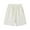 White, variant on Plebaso Men's Big and Tall Shorts Elastic Waist Drawstring Casual Shorts Solid Color Loose Summer Shorts