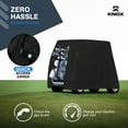 thumbnail image 6 of NEH Golf Cart Covers 4 Passenger, 2+2 Seater Waterproof Cover, 79" Long Roof, Black, Compatible with EZGO TXT/RXV, Club Car DS/Precedent, Evolution, ICON, Yamaha Golf Cart Cover, 6 of 7