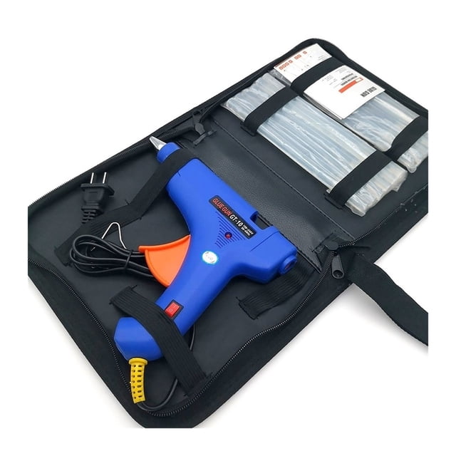 11mm 60W/80W/100W Silicone Gun Hot Glue Toolboxes Kit Professional Deco Handgun With Bullets Metal Home Tools For DIY Arts Home Quick Repairs ,Fast Preheating