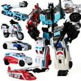 thumbnail image 5 of Newest 4 IN 1 Mini 15CM Anime Devastator Transformation Toys Action Figures Dinosaur Robot Model Limited Crystal Edition Kids, 5 of 5