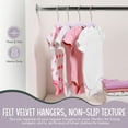 thumbnail image 6 of TechZoo 50 Pack Light Purple Baby Clothes Velvet  Hangers - Premium Non-Slip Hangers for Infant Clothing, 6 of 7