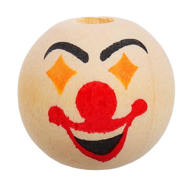 Accesorios para abalorios de madera Abalorios góticos para bisutería Abalorios de madera con caras Abalorios para pulseras Abalorios con caras Madera