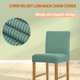 thumbnail image 4 of Funda protectora sólida para silla de comedor Funda protectora Universal para muebles de oficina Protector exterior Funda giratoria Suministros para el hogar Verde militar 2 paquetes Speravity HA012490-04, 4 of 5