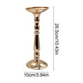 thumbnail image 3 of RuiJiao Vintage Gold Iron Candle Holders, Roman Column Style Pedestal for Elegant Home and Dining Decor, 3 of 9