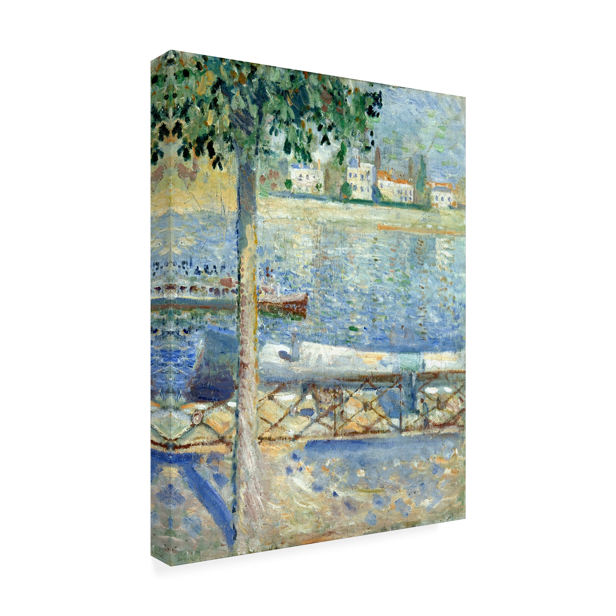 Edvard Munch 'The Seine At St Cloud' Canvas Art