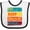 White and Black, variant on Running Eat Sleep Triathlon Repeat Boys or Girls Baby Bib