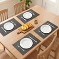 thumbnail image 3 of Unique Bargains 6pcs Stylish Faux Leather Placemats Gray 16.9"x11.8", 3 of 6