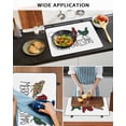 thumbnail image 5 of Large Induction Cooktop Protector Mat Merry Christmas Stove Top Covers for Electric Stove, Farmhouse Colorful Chicken Classic Plaid Decorative Stove Burner Cover Mats, Glass Top Stove Cover, 5 of 7