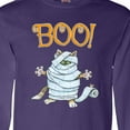 thumbnail image 4 of Inktastic Boo with Mummy Cat Long Sleeve T-Shirt, 4 of 5