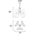 thumbnail image 3 of 21657SWTXB Maxim Lighting Taylor-Nine Light 2-Tier Chandelier-31.5 Inches wide by 30 inches high-Textured Black Finish    -Traditional Installation, 3 of 4