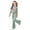 Light Green, variant on Gunia Cute Outfits For Girls Casual Fashion Outfit With Bow Short Sleeve Top Long Pants Play Daily Wear Breathable Clothes Set Girls Summer Outfits 7-13 Years
