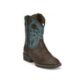 thumbnail image 2 of Justin Boots Boys Bowline Junior Water Buffalo Square Toe Cowboy   Mid Calf, 2 of 5