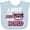 Blue, variant on Inktastic I have The Best Mom in The World with Speech Bubble Girls Baby Bib