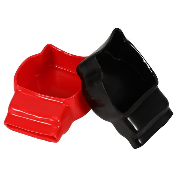 Soimiss 2Pcs Battery Terminal Cover Replacement Set Protective PP Material Caps for Car and Marine Battery