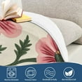 thumbnail image 4 of Yayeee Throw Blanket for Couch Soft Warm 60" x 80" Sofa Chair Bed Decoration, Light Pink Flowers, 4 of 7