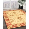 thumbnail image 2 of Ahgly Company Indoor Square Abstract Orange Oriental Area Rugs, 5' Square, 2 of 6