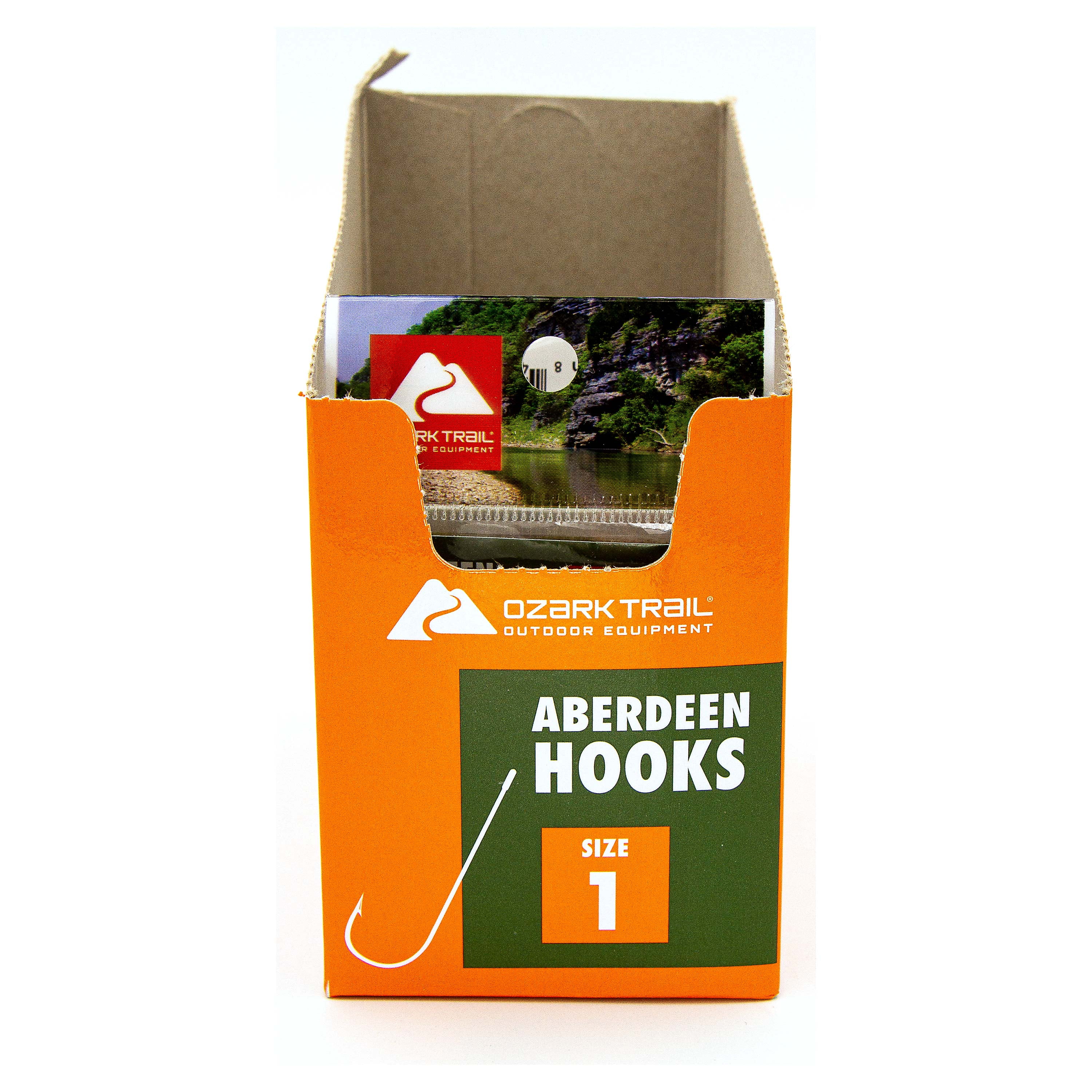 Ozark Trail Gold Aberdeen Light Wire Fishing Hooks Size 1 - 15 Pack