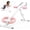 Pink, variant on Simenmax Adjustable Ab Machine – 2 Incline & 5 Height Levels, Foldable Core Workout Equipment for Home Gym with LCD Display, Knee & Elbow Protection, Pink
