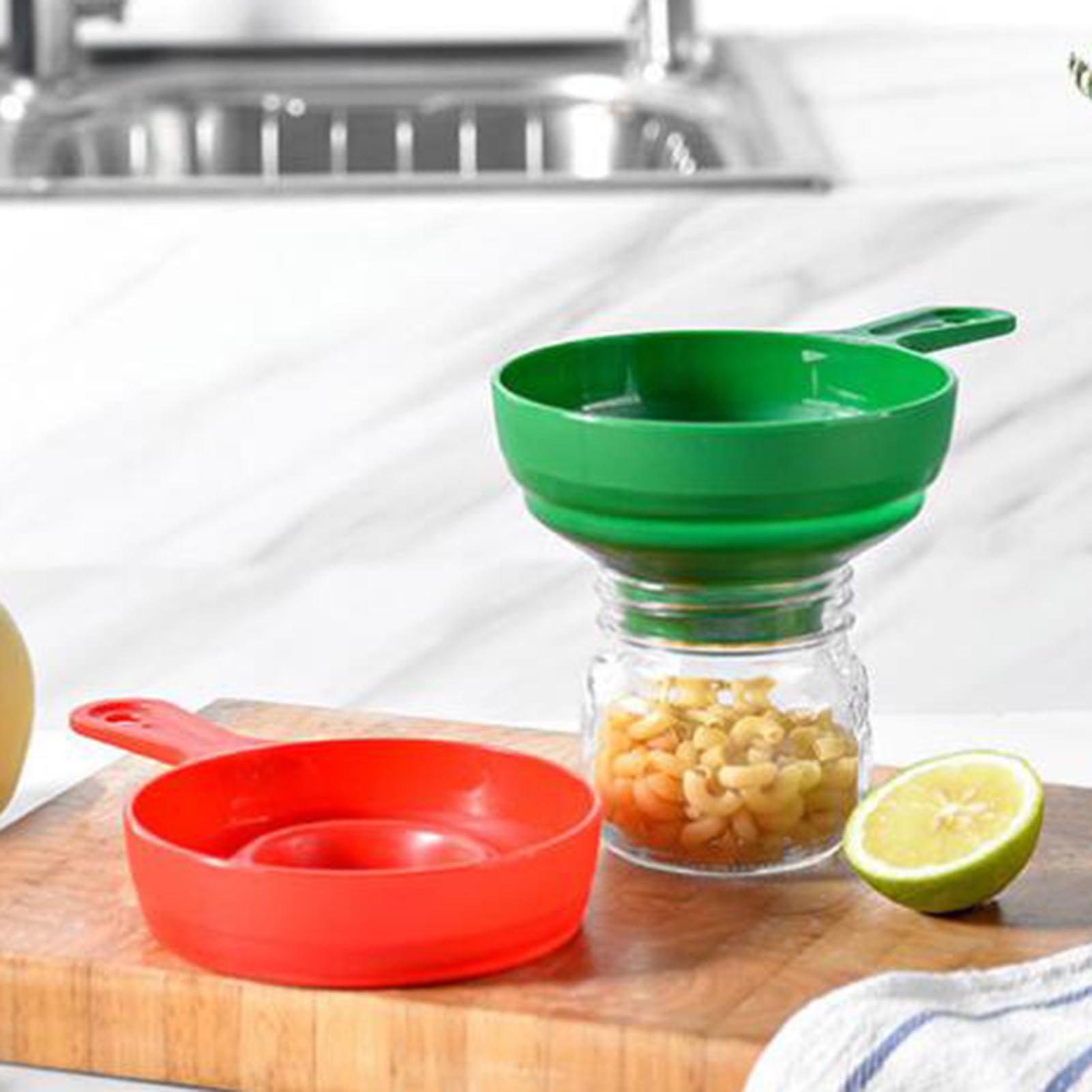 Dream Lifestyle Canning Funnels for Kitchen Use, Food Grade Plastic