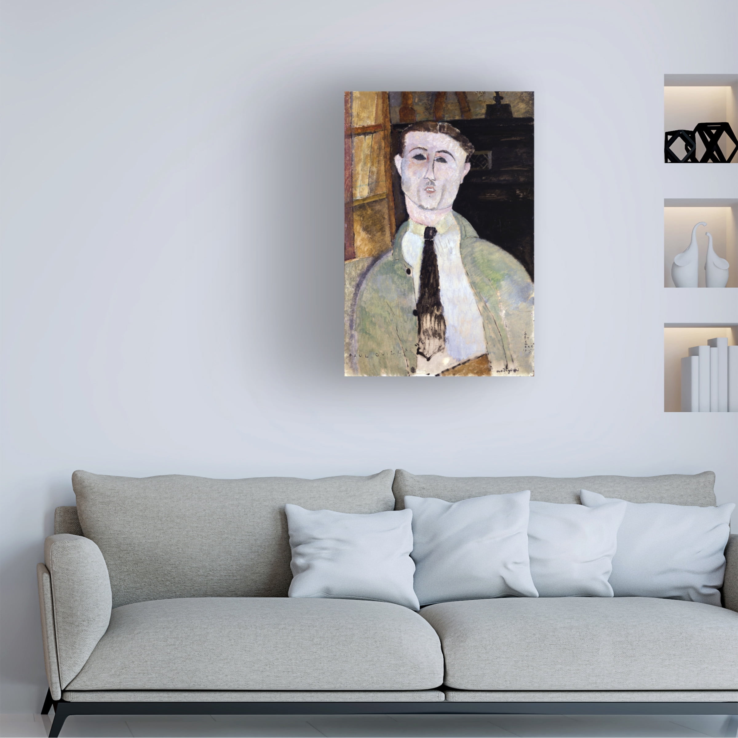 Modigliani 'Paul Guillaume' Canvas Art