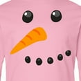 thumbnail image 4 of Inktastic Snowman Face Long Sleeve Youth T-Shirt, 4 of 5