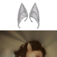 thumbnail image 4 of Accesorios de Halloween Sunnimix Cosplay Hada elfo Orejas Pixie Plata 12cm, 4 of 6